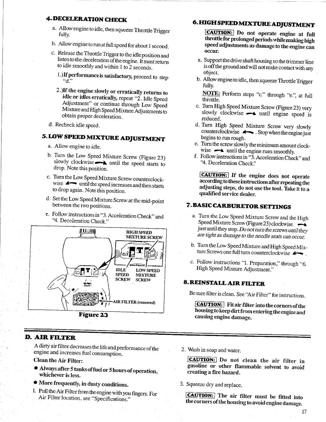 Poulan 1600 manual 