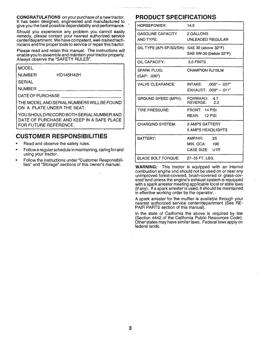 Poulan 163022 manual 