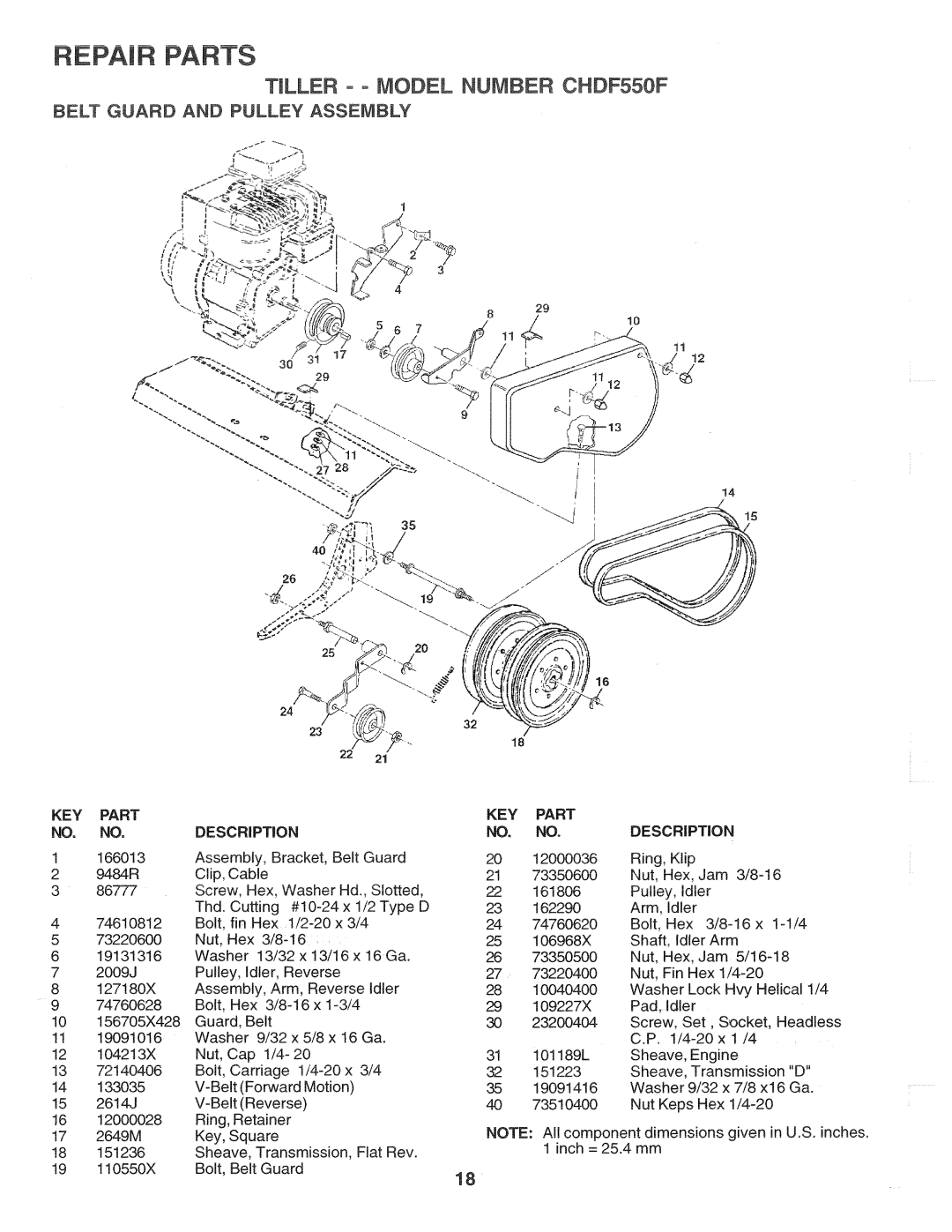 Poulan 174102, CHDF550F manual 