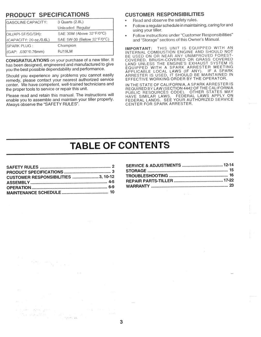 Poulan CHDF550F, 174102 manual 