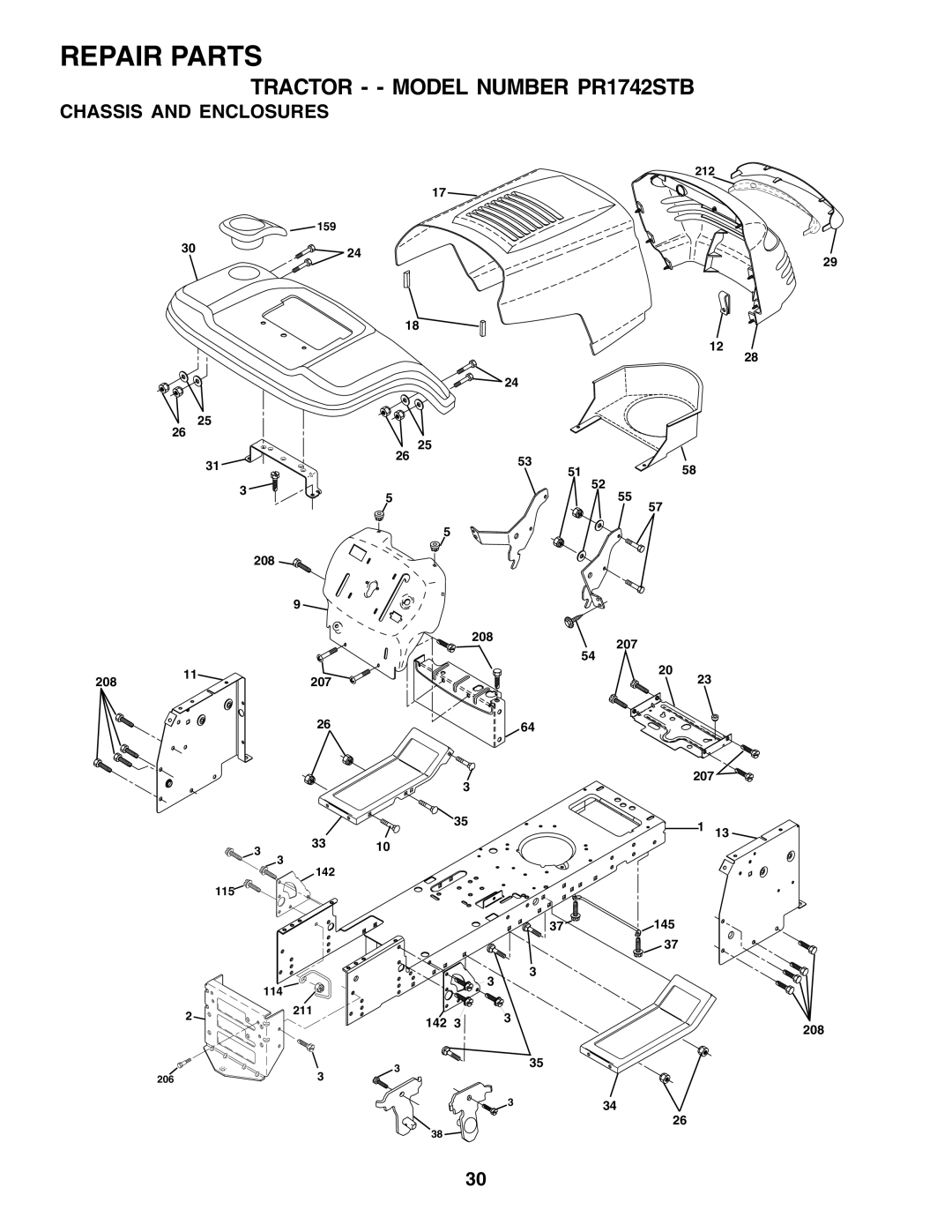 Poulan 175581 owner manual Chassis and Enclosures 