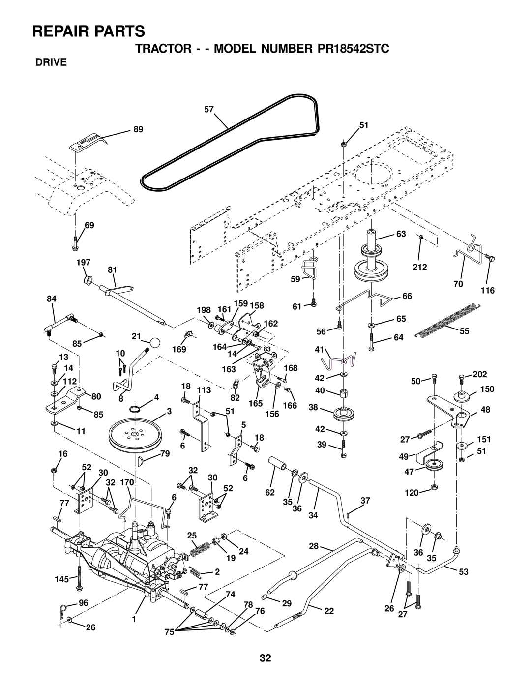 Poulan 175682 owner manual Drive 