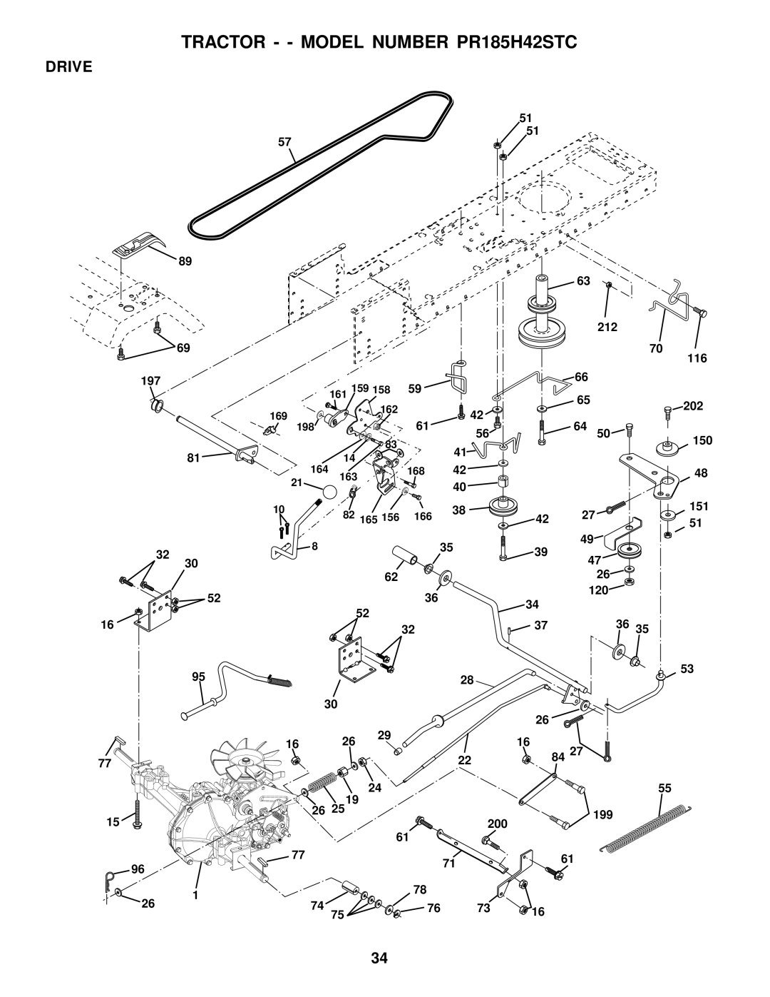 Poulan 175718 owner manual Drive 