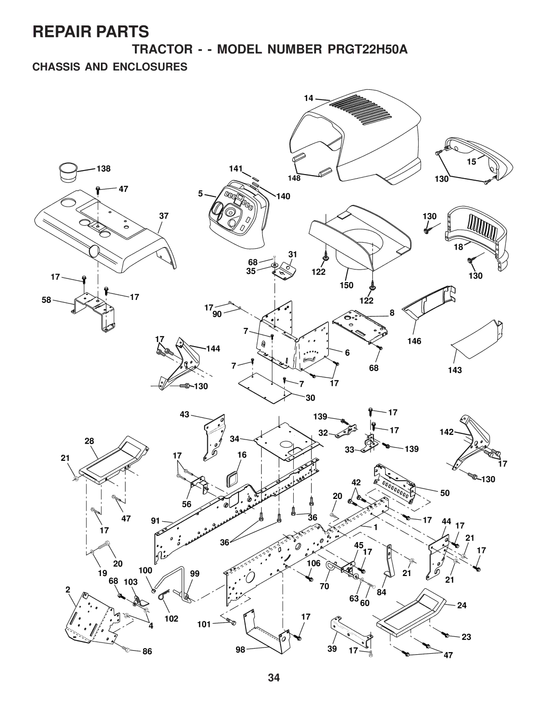 Poulan 176873 owner manual Chassis and Enclosures 