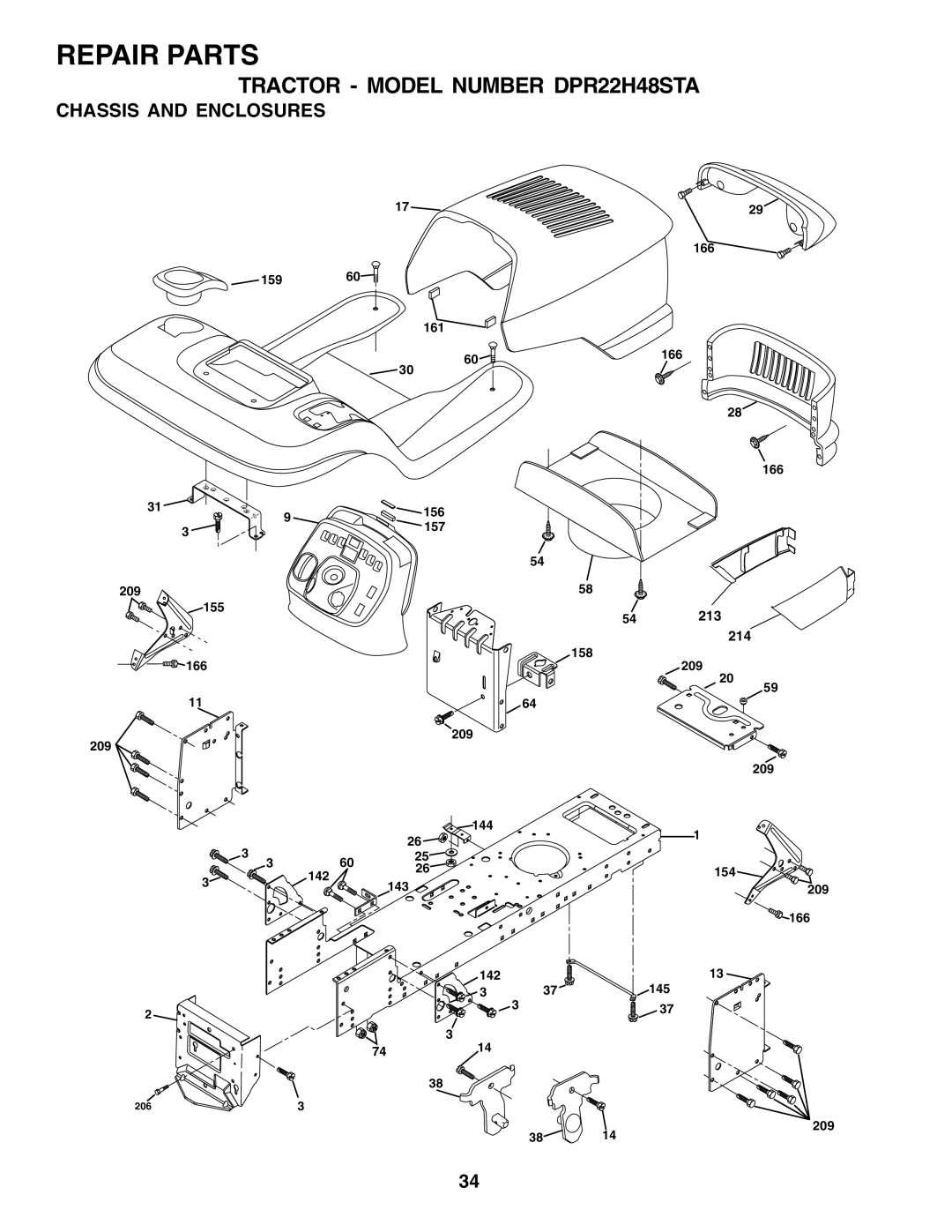 Poulan 177167 owner manual Chassis and Enclosures 