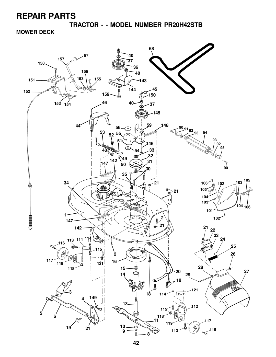 Poulan 177552 owner manual Mower Deck 