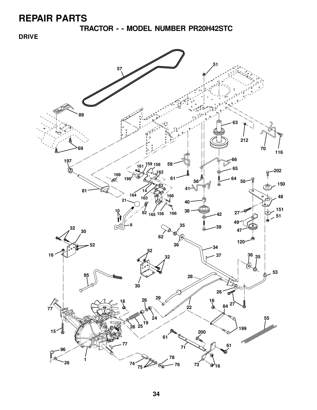 Poulan 178112 owner manual Drive 