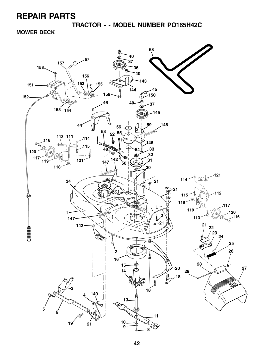 Poulan 178379 owner manual Mower Deck 