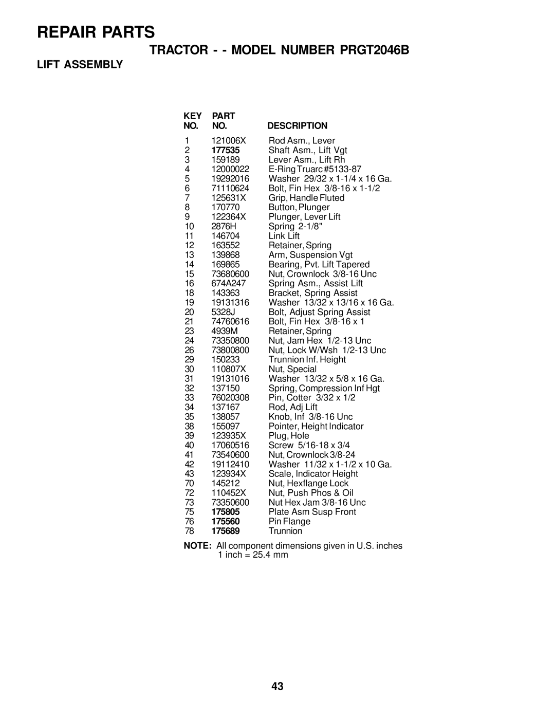 Poulan 178500 owner manual 175805, 175560, 175689 