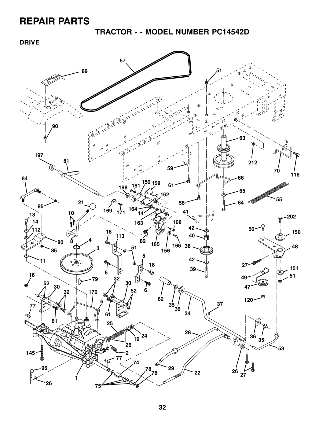 Poulan 179414 owner manual Drive 