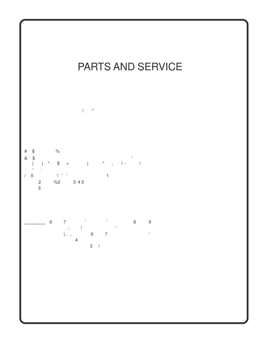 Poulan 180196 owner manual Parts and Service 