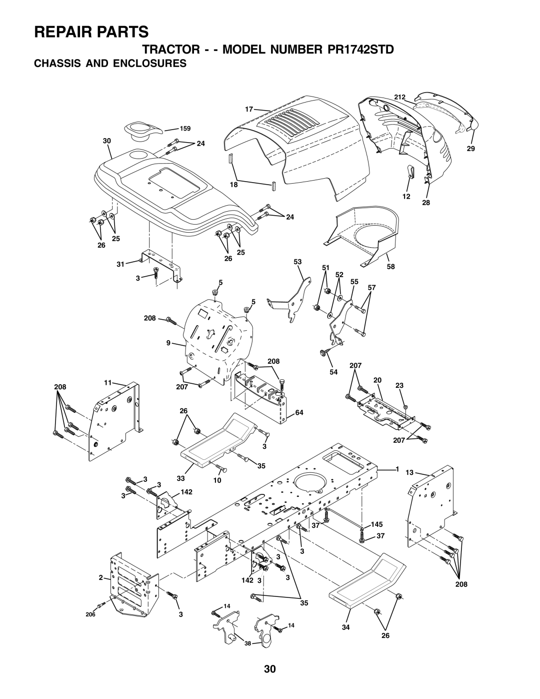 Poulan 180198 owner manual Chassis and Enclosures 