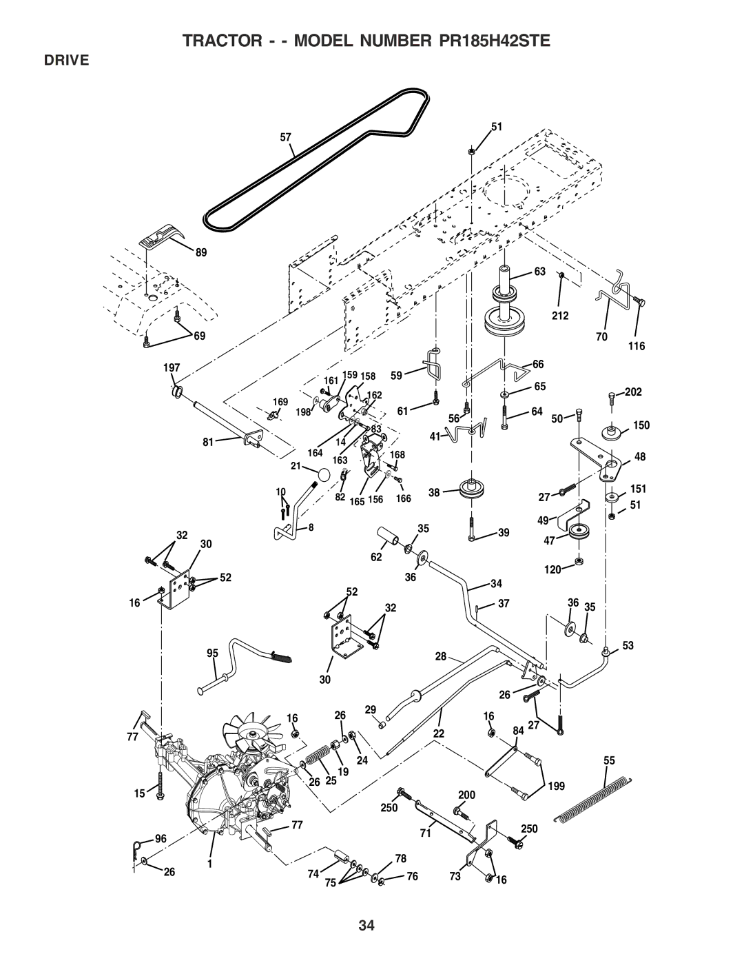 Poulan 180241 owner manual Drive 