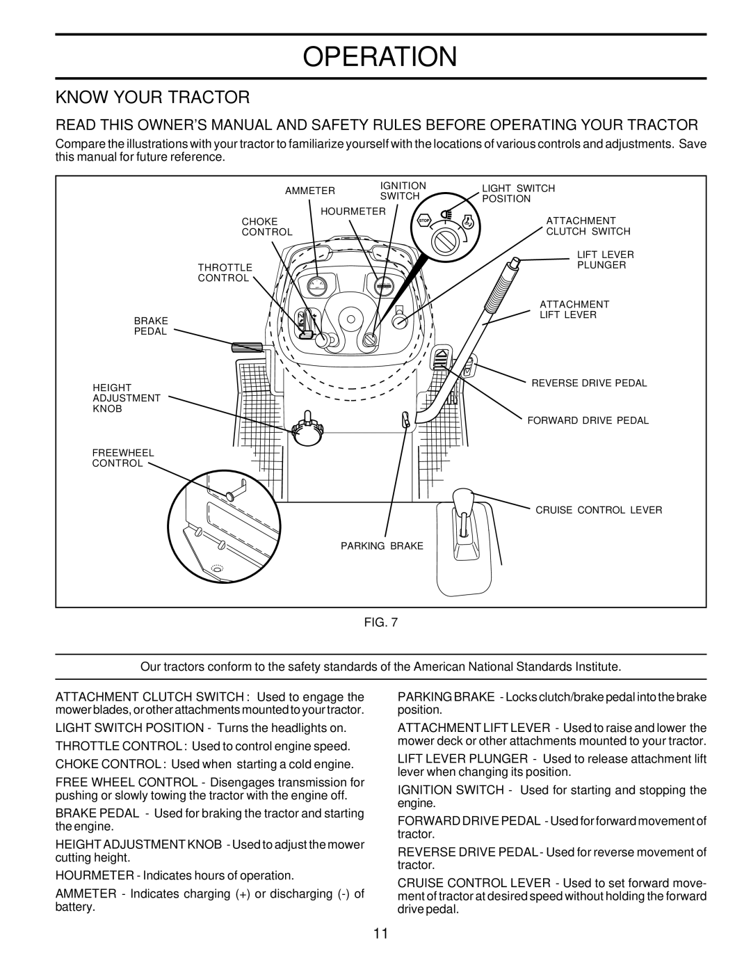 Poulan 180278 owner manual Know Your Tractor 