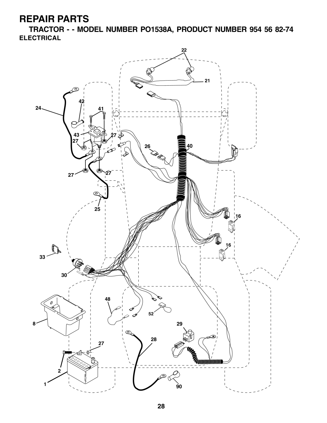 Poulan 181537 manual Electrical 