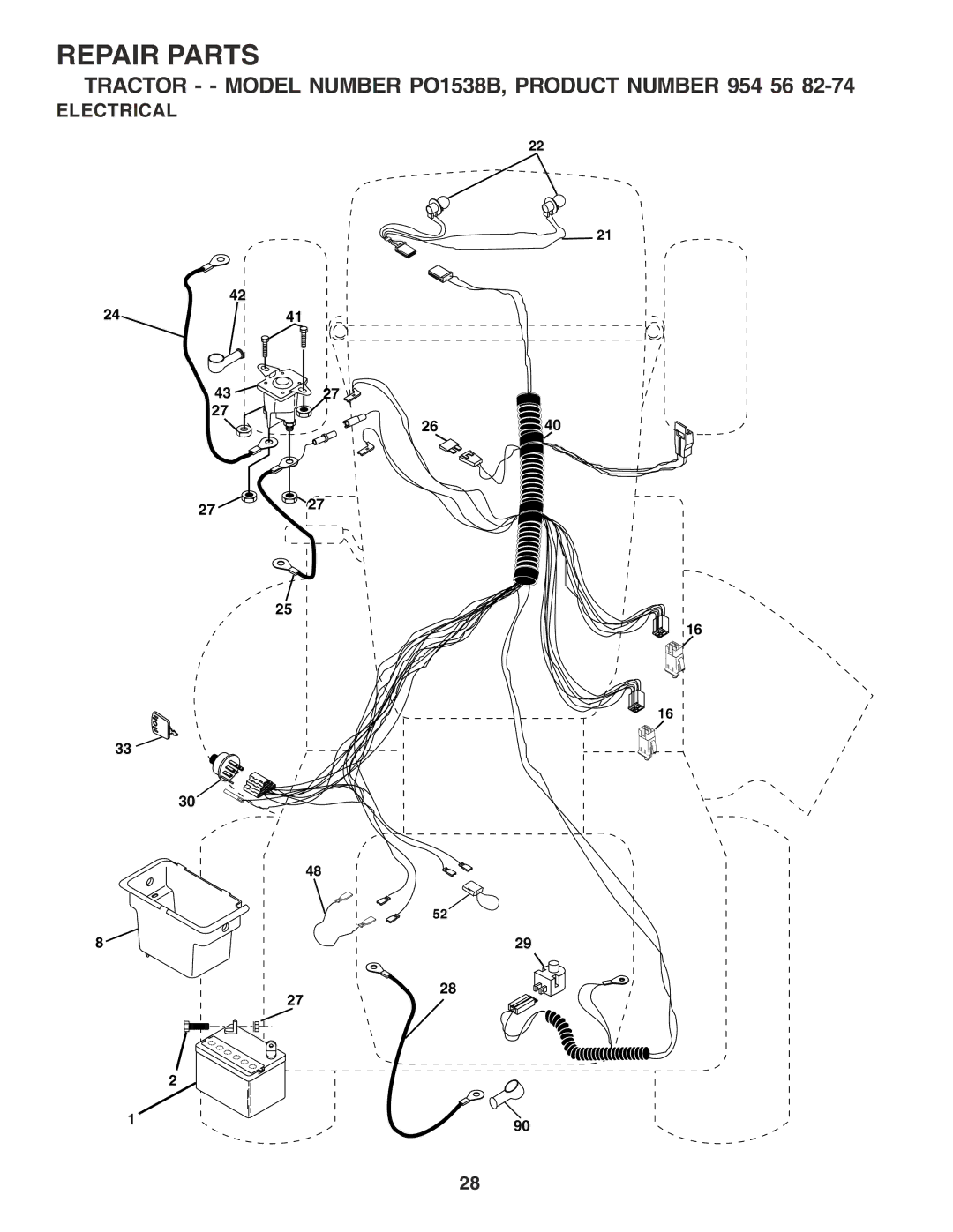 Poulan 182946 manual Electrical 