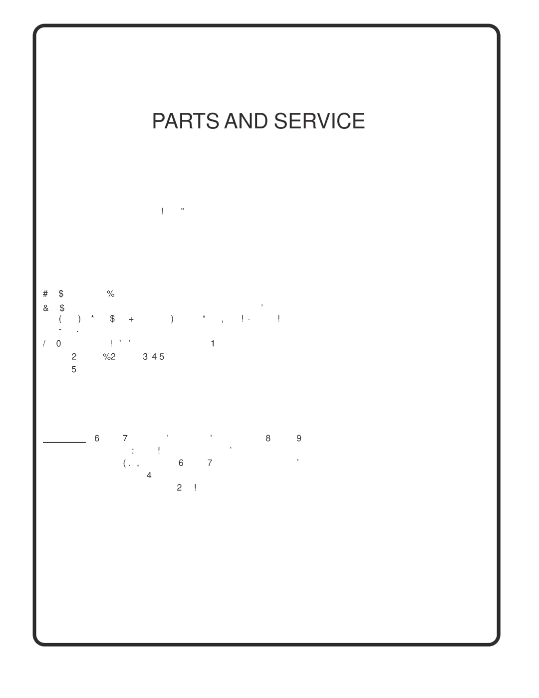 Poulan 183041 owner manual Parts and Service 