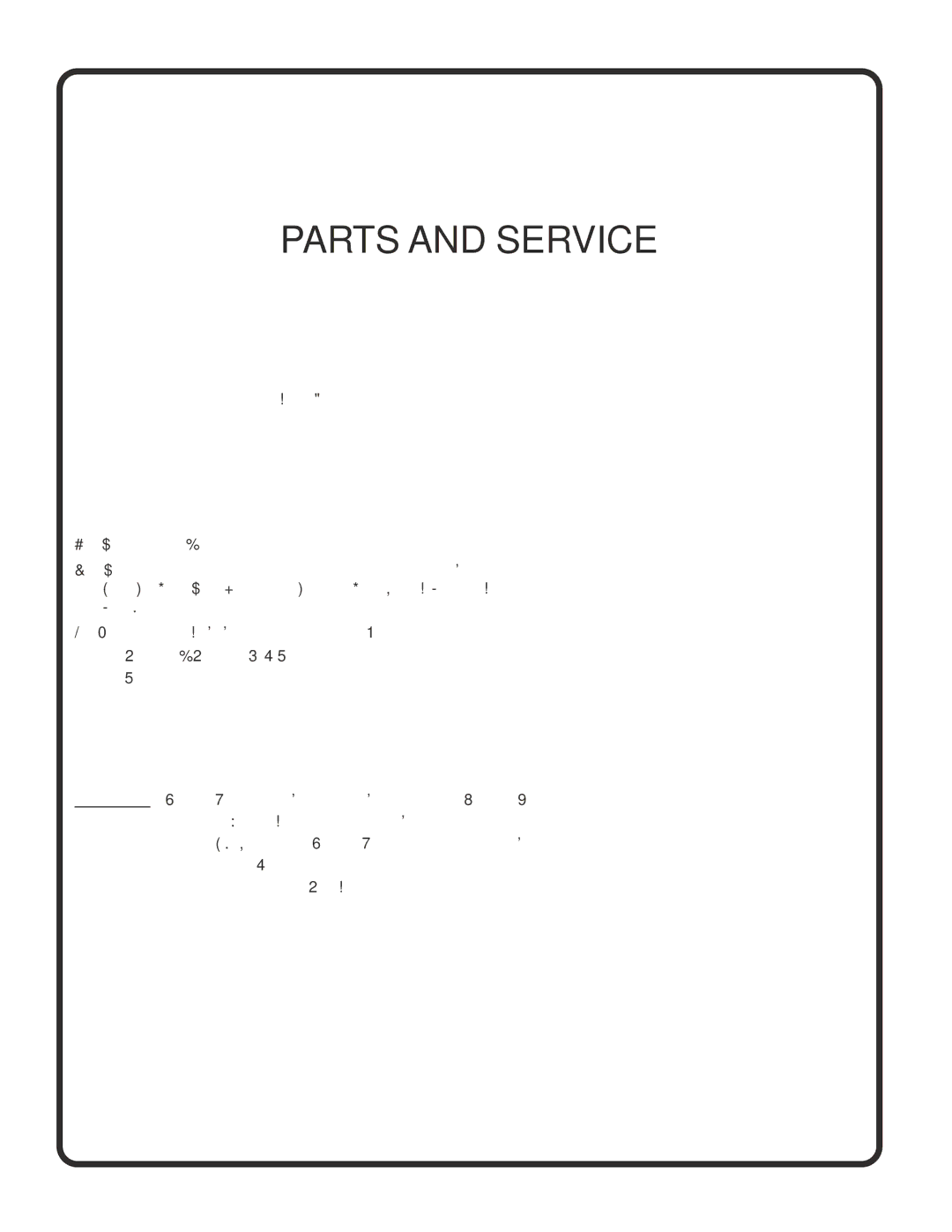 Poulan 183044 owner manual Parts and Service 