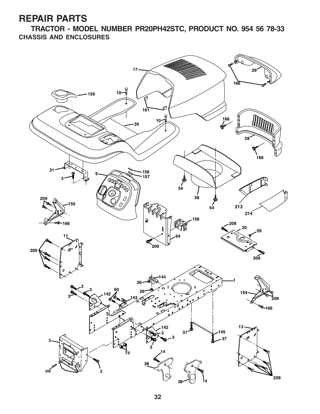 Poulan 183284 owner manual Chassis and Enclosures 