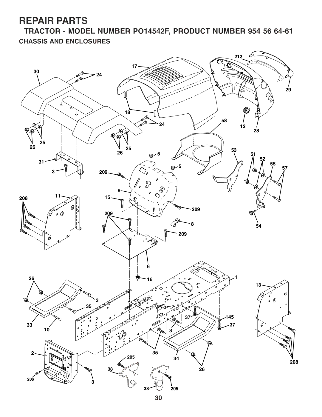 Poulan 183293 manual Chassis and Enclosures 