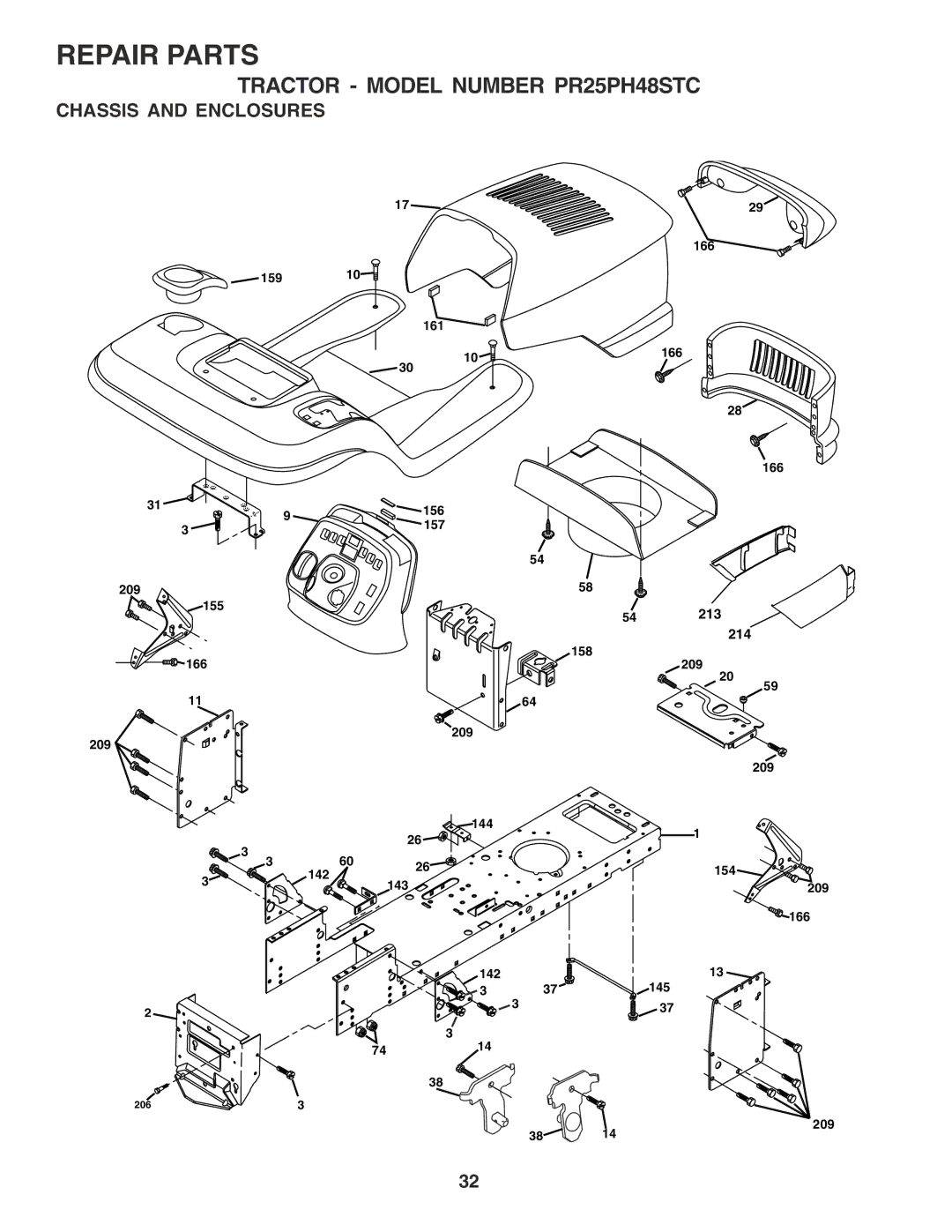 Poulan 184314 owner manual Chassis and Enclosures 