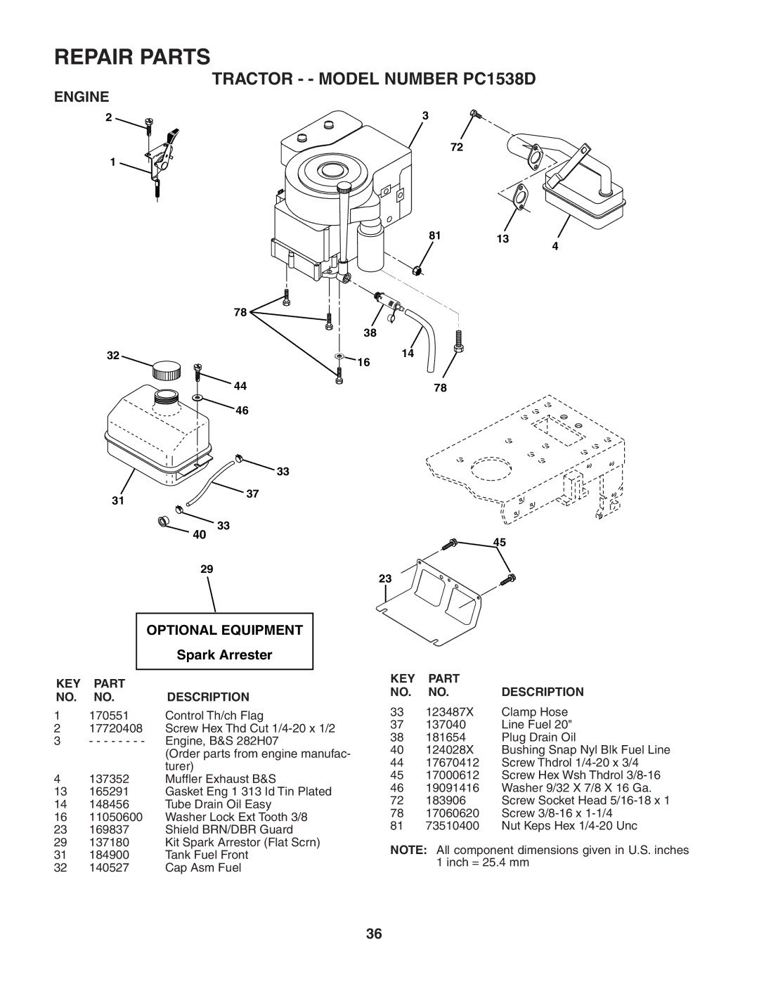 Poulan 187581 manual Optional Equipment 