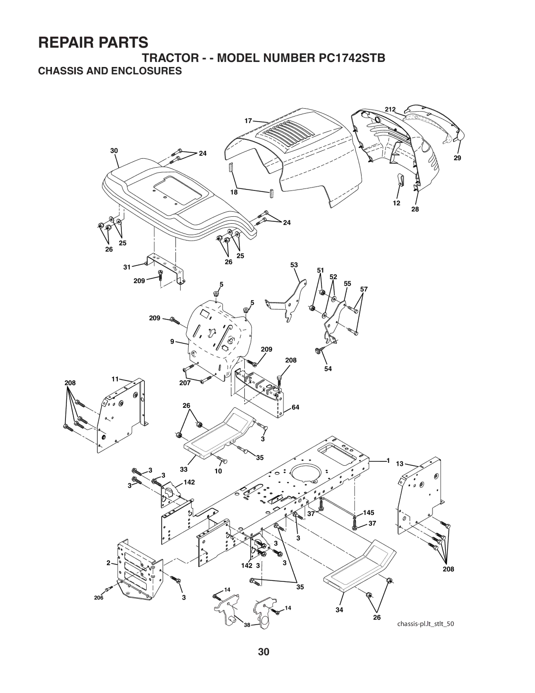 Poulan 187594 manual Chassis and Enclosures 