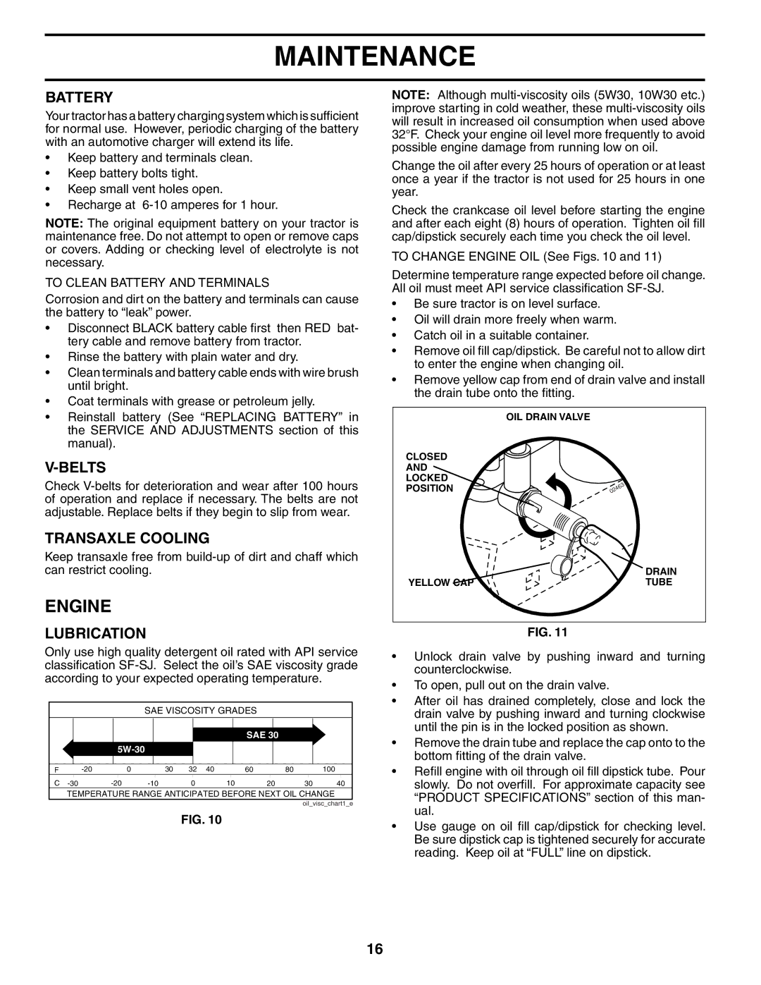 Poulan 188695 manual Engine, Battery, Belts, Transaxle Cooling, Lubrication 