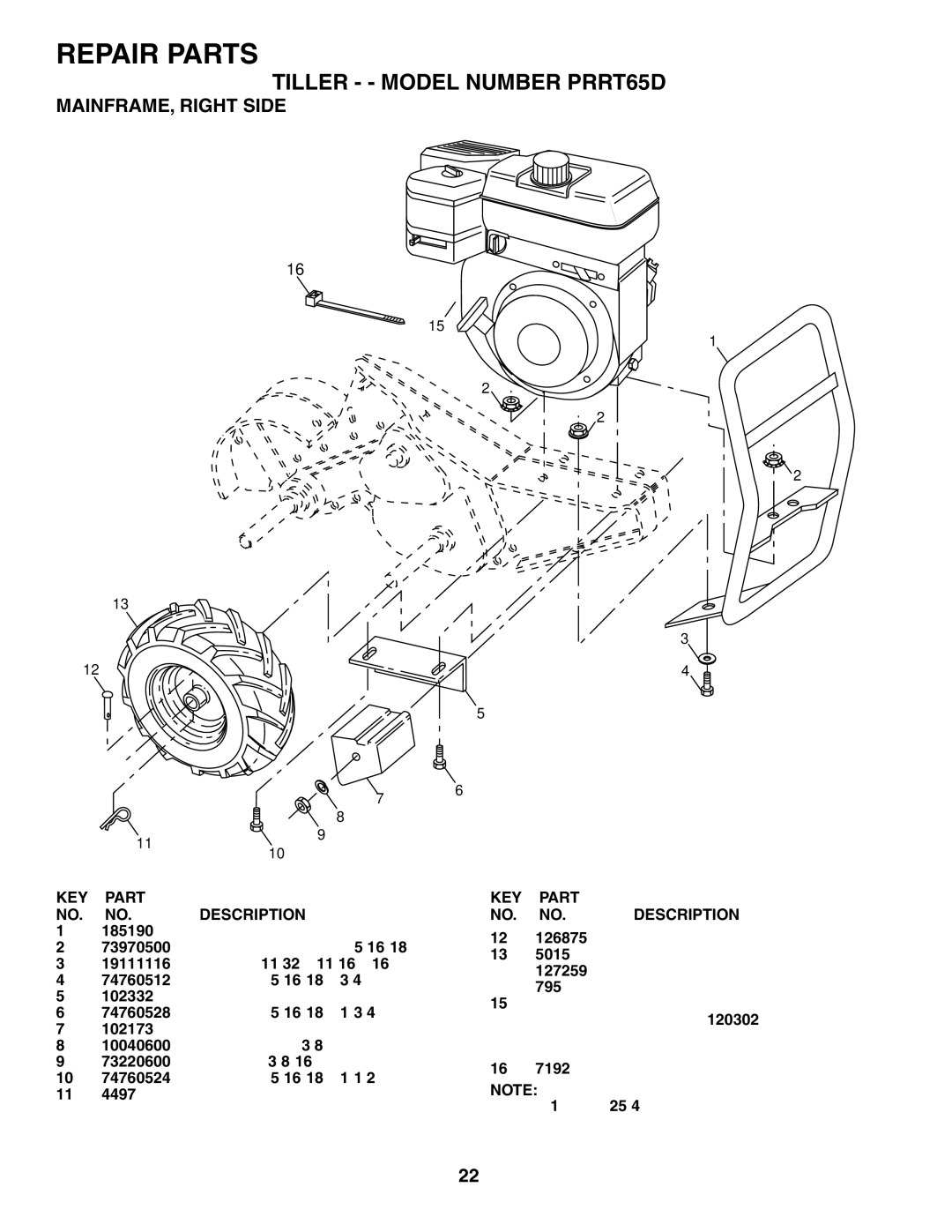 Poulan 188904 owner manual MAINFRAME, Right Side, Bumper 