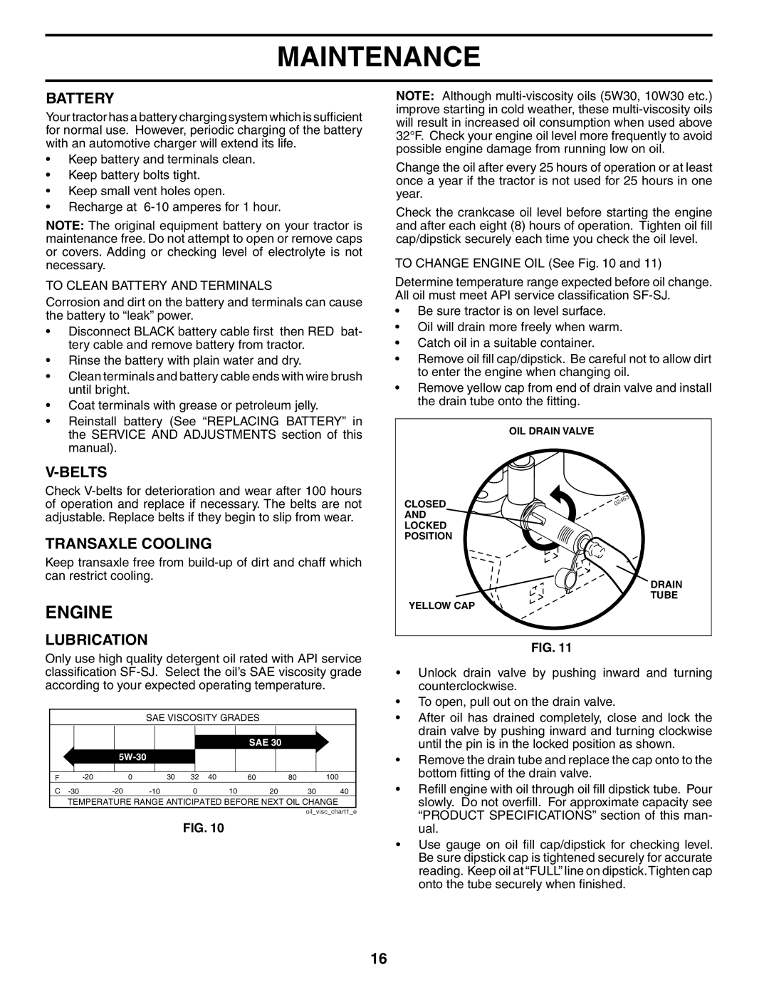 Poulan 190785 manual Engine, Battery, Belts, Transaxle Cooling, Lubrication 