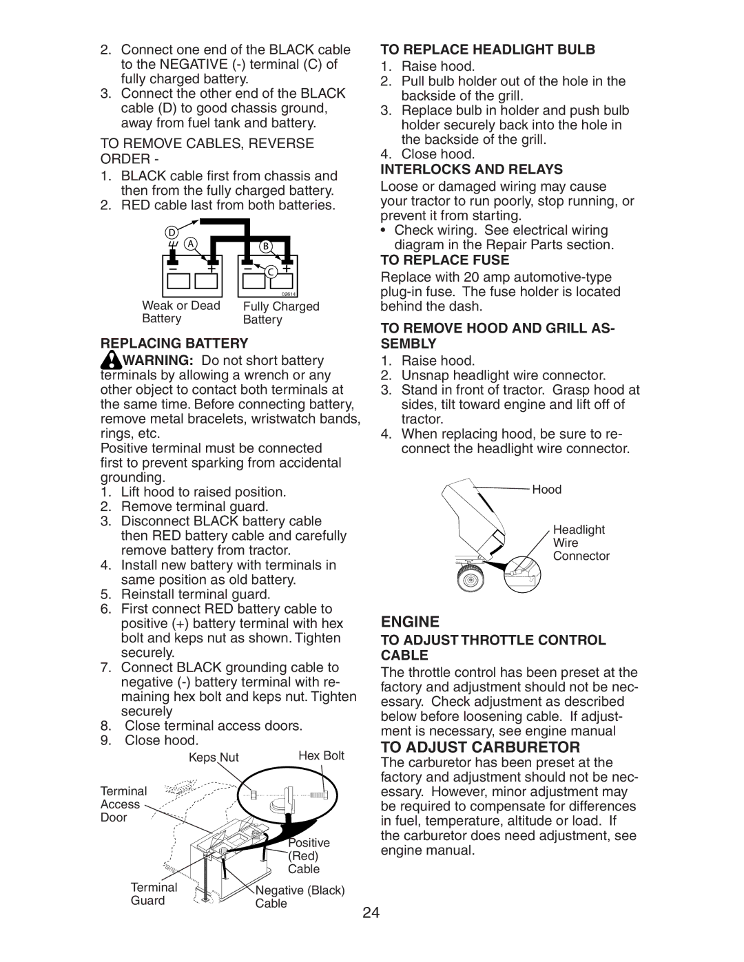 Poulan 191616 manual To Adjust Carburetor 