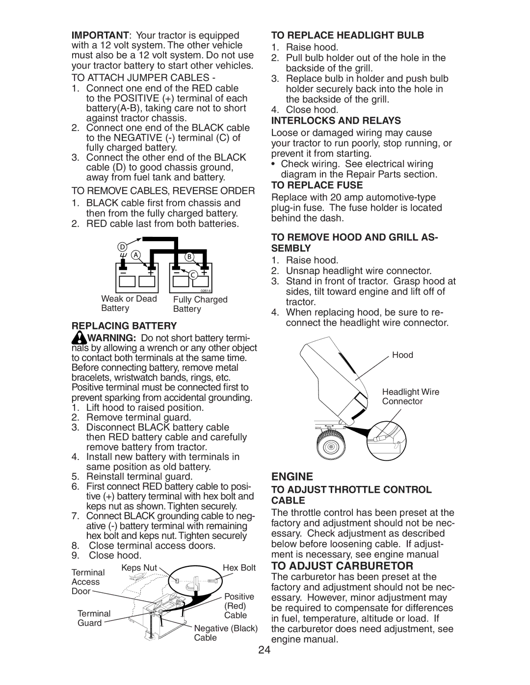 Poulan 191641 manual To Adjust Carburetor 