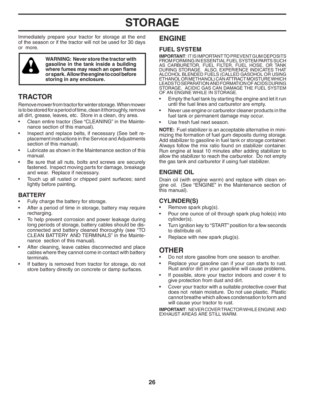 Poulan 194604 manual Other, Fuel System, Engine OIL, Cylinders 