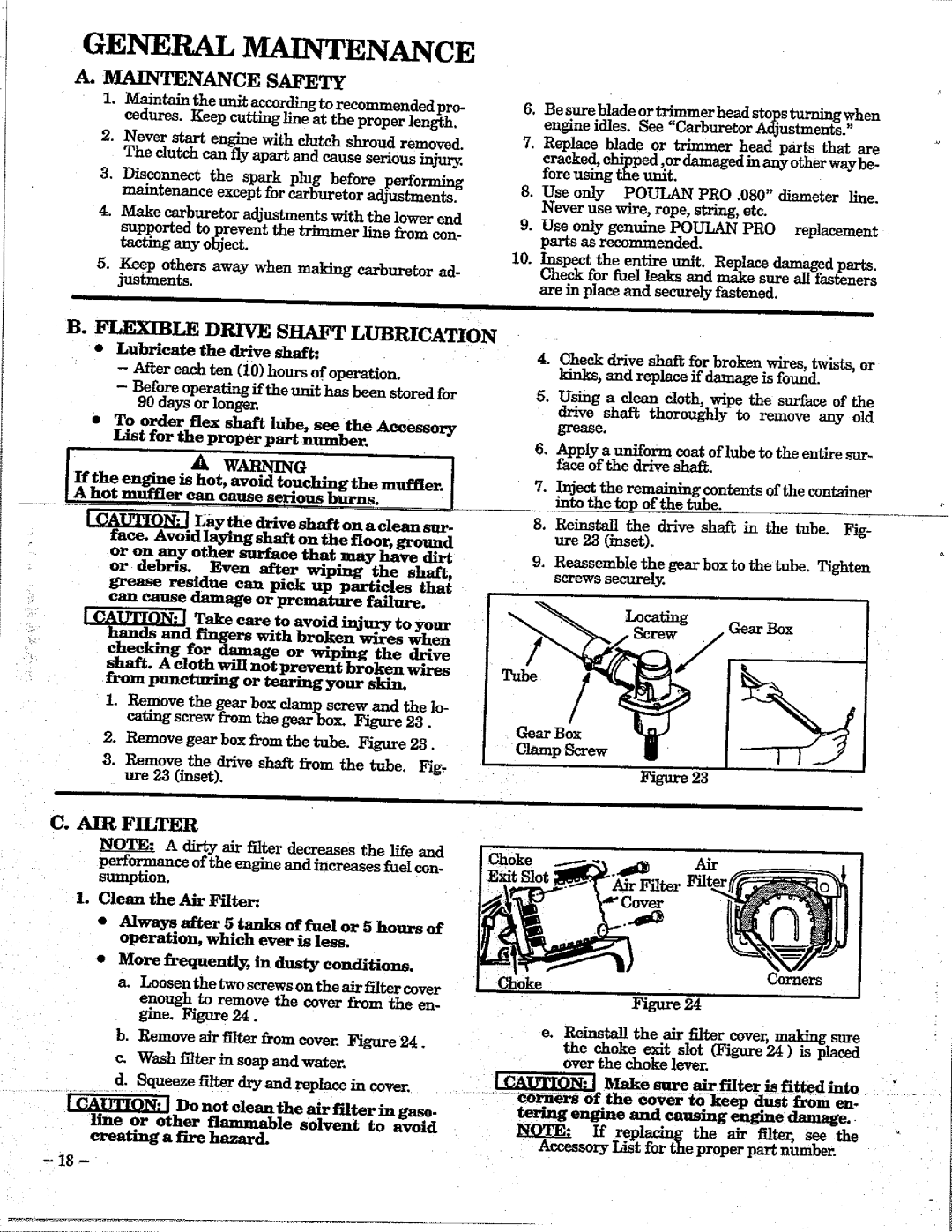 Poulan 195 manual 