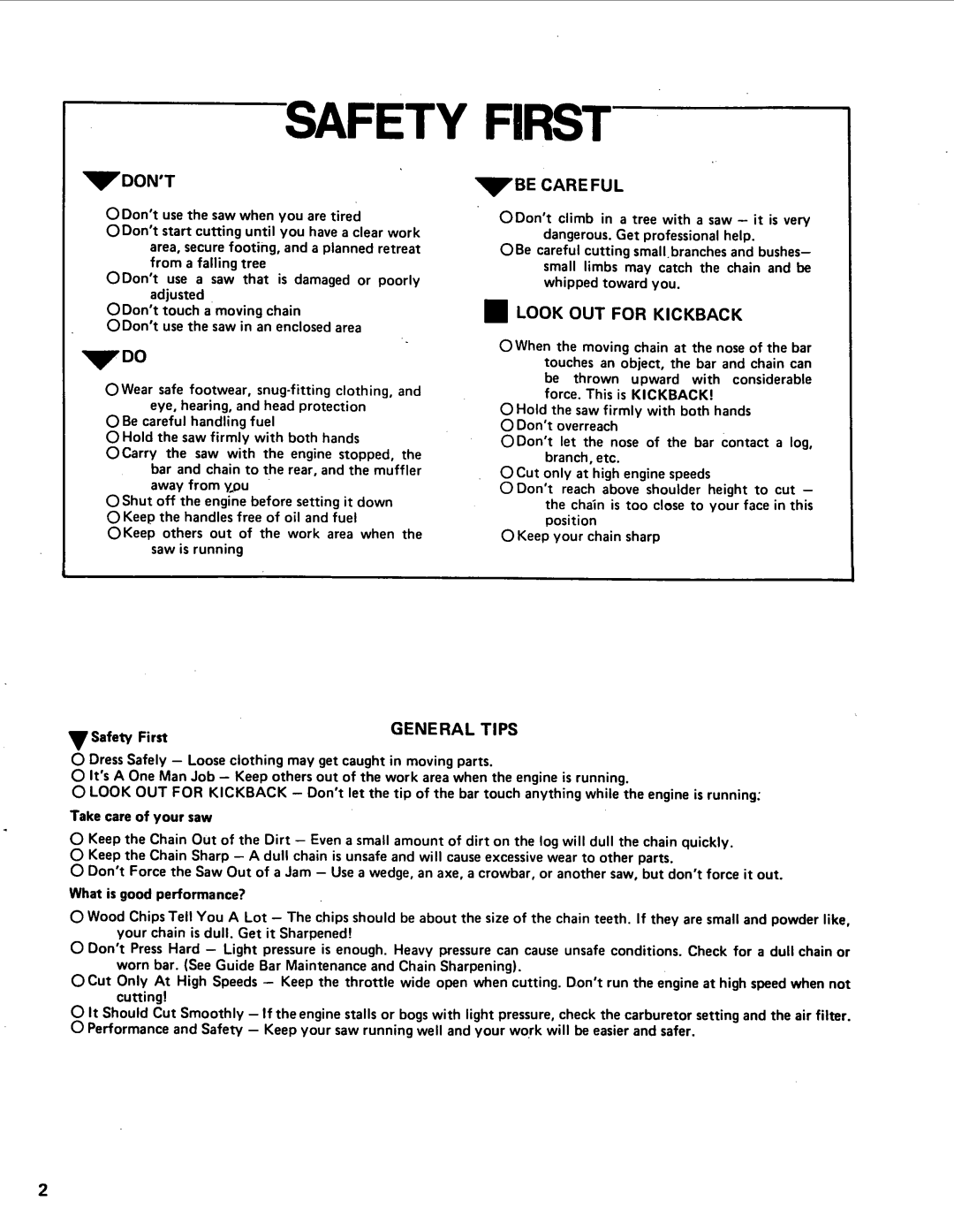 Poulan 1980-02, 245 manual 