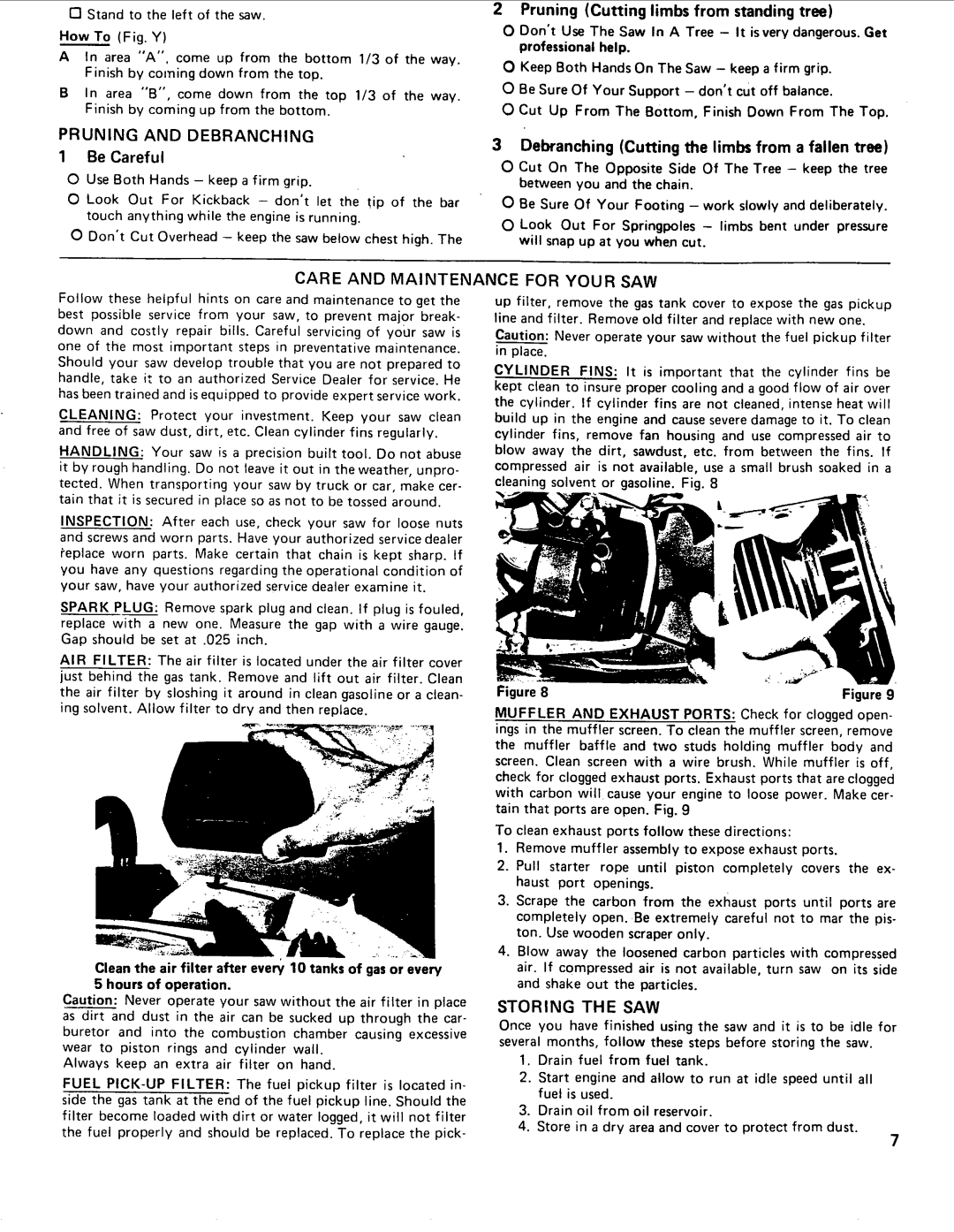 Poulan 245, 1980-02 manual 