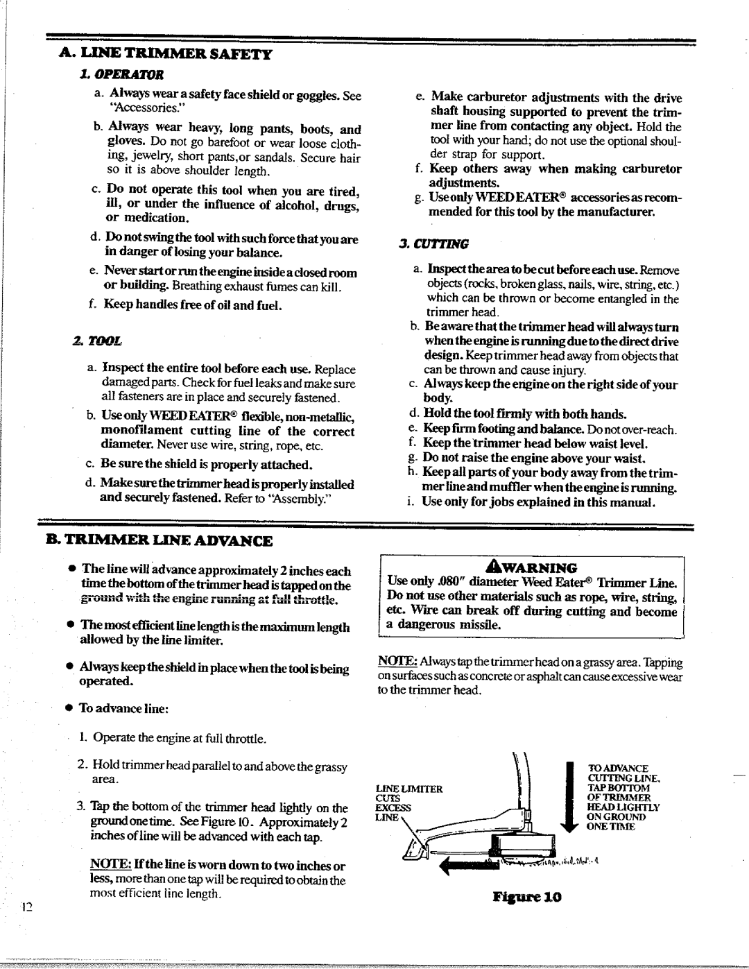 Poulan 1988, 1400T manual 