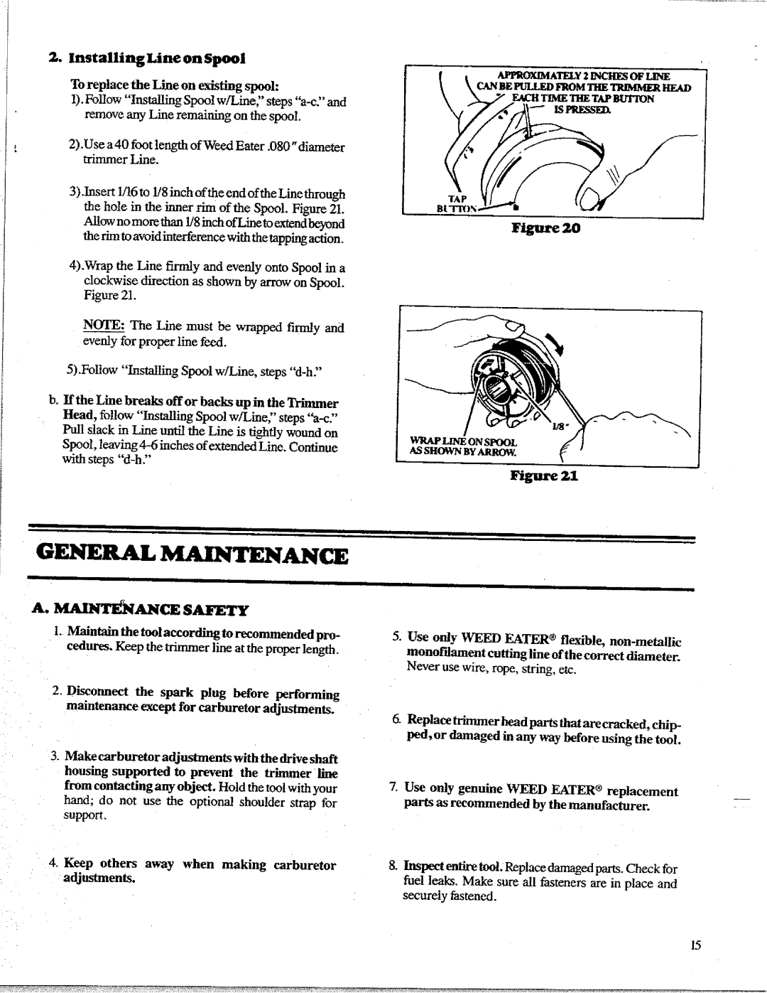 Poulan 1400T, 1988 manual 