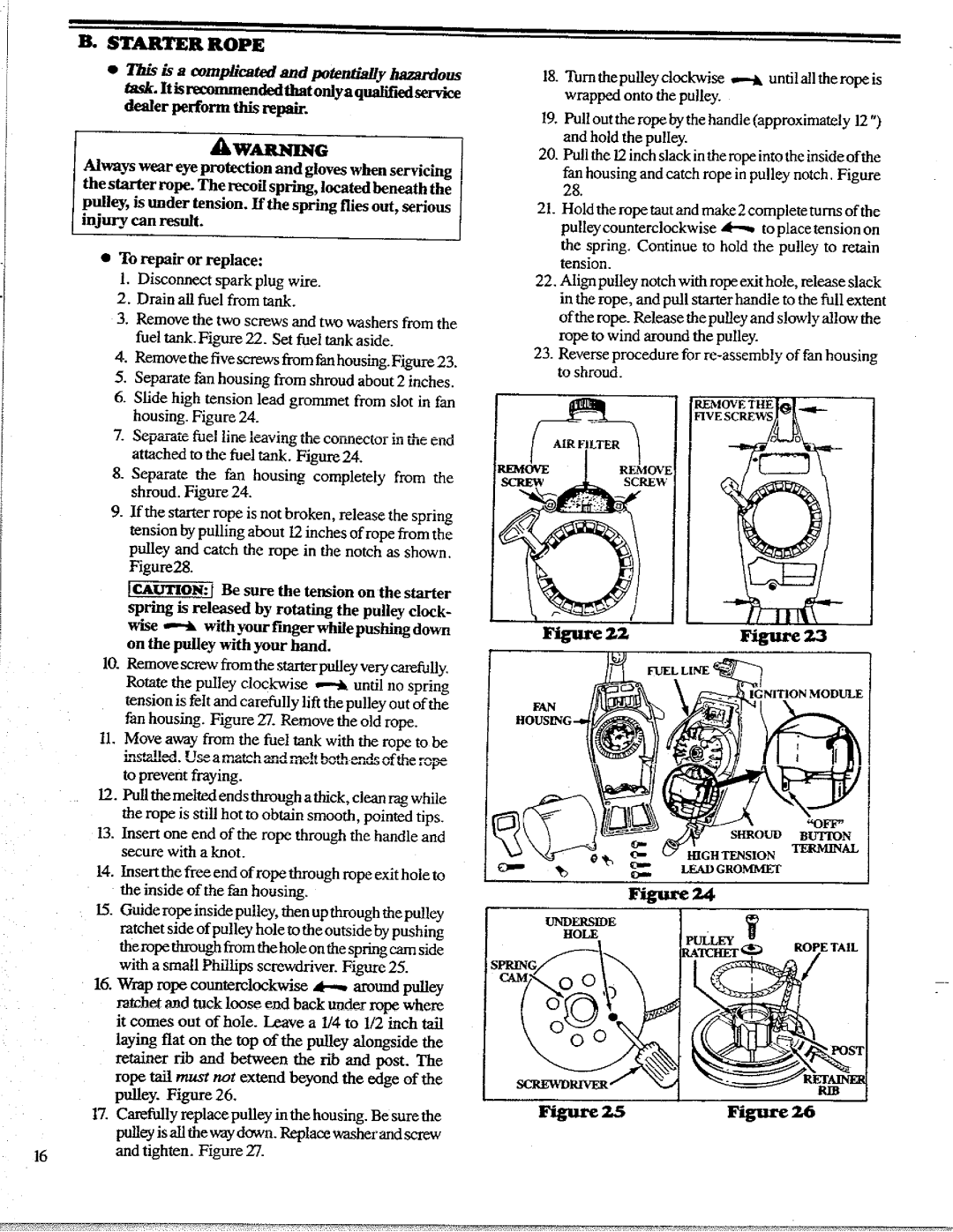 Poulan 1988, 1400T manual 