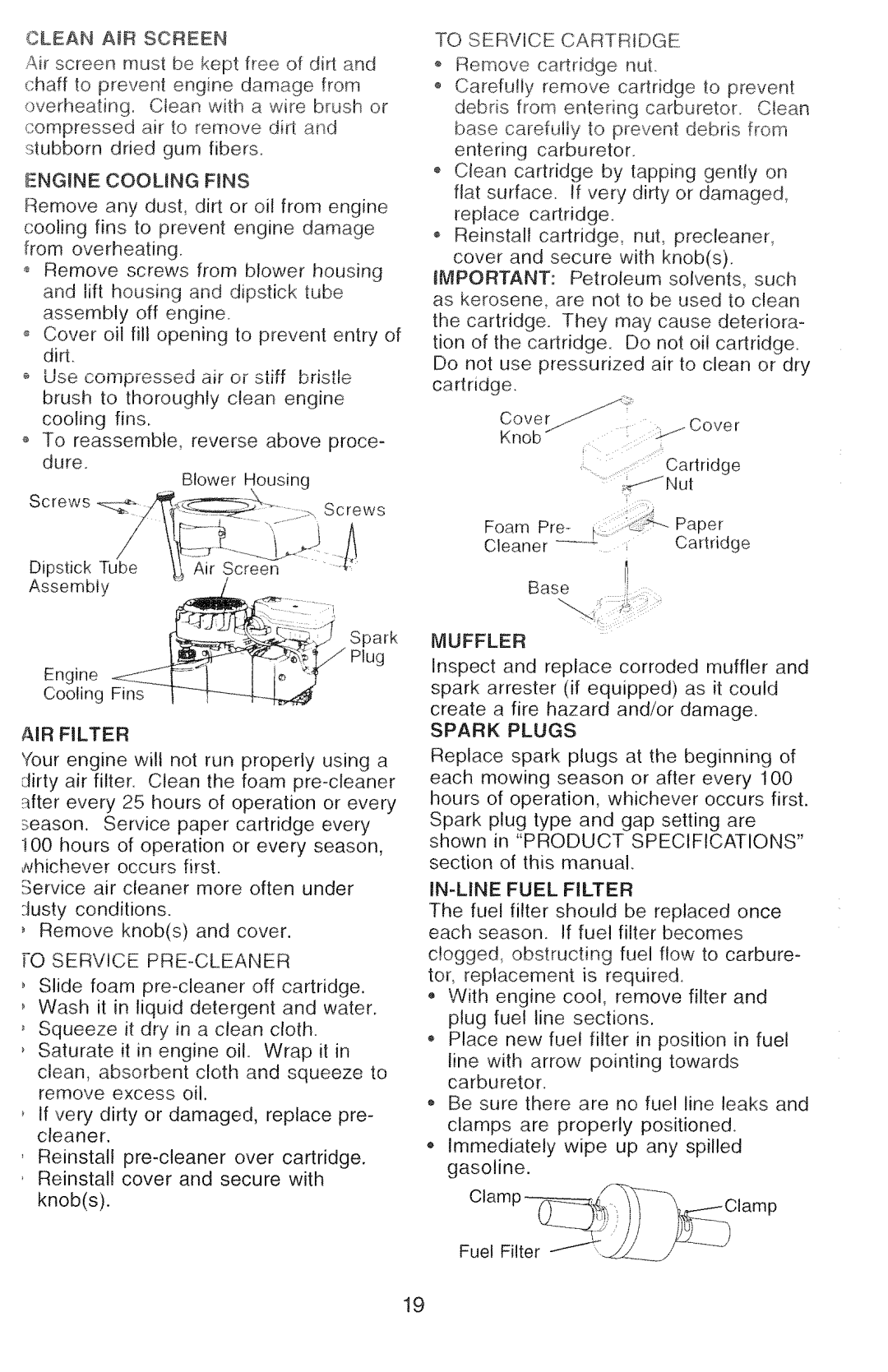 Poulan 271470, 2000-11 manual 