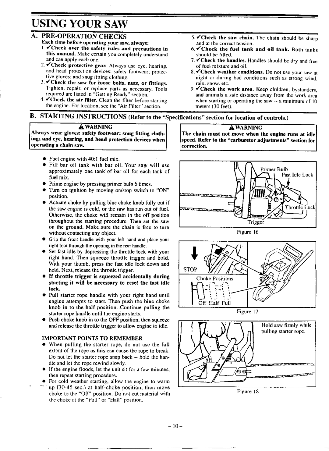 Poulan 210 manual 