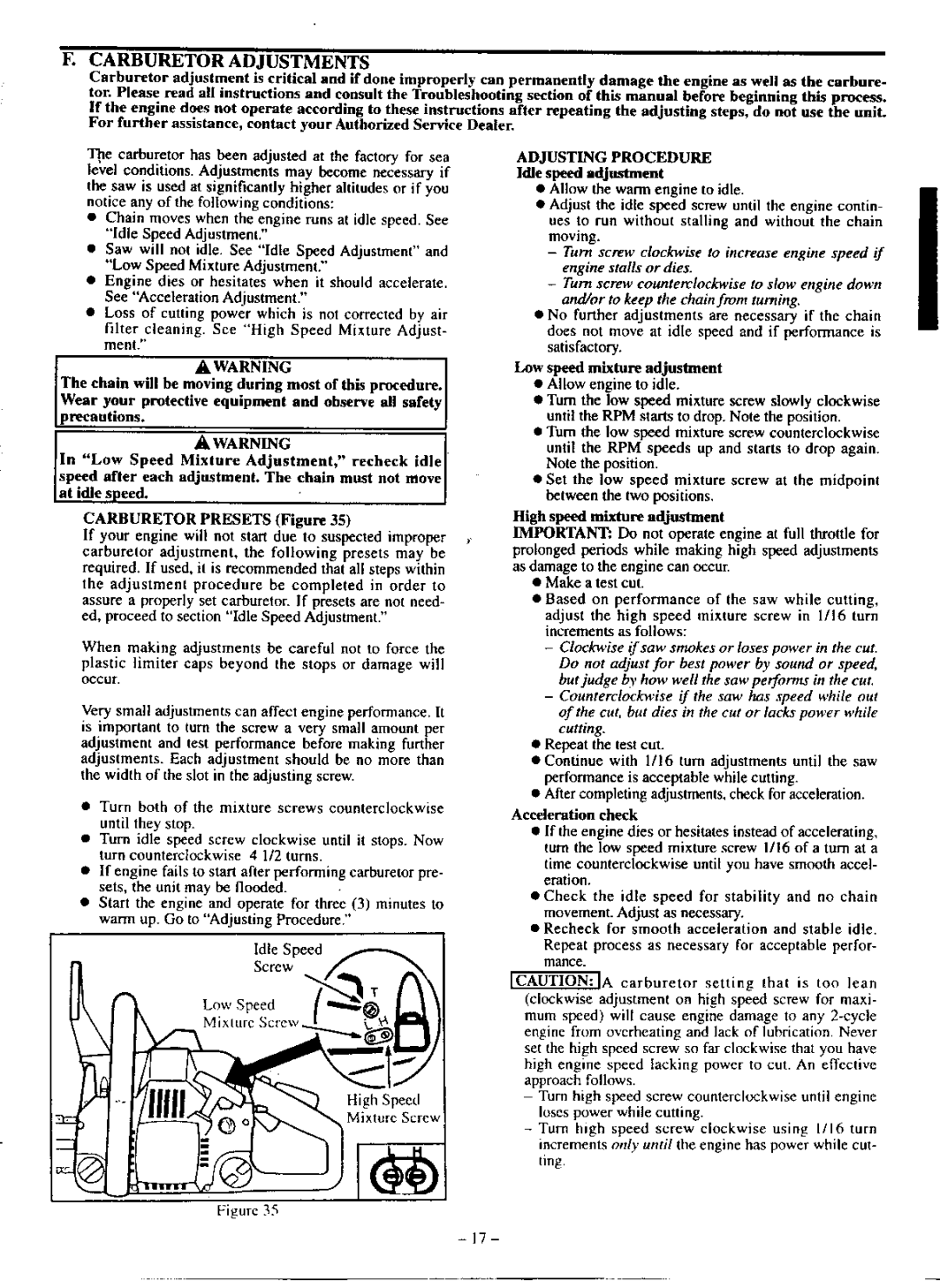 Poulan 210 manual 