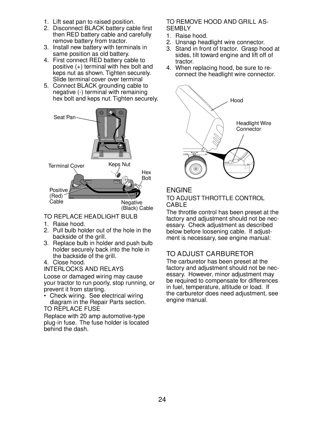 Poulan 271190, 189956 manual To Adjust Carburetor 