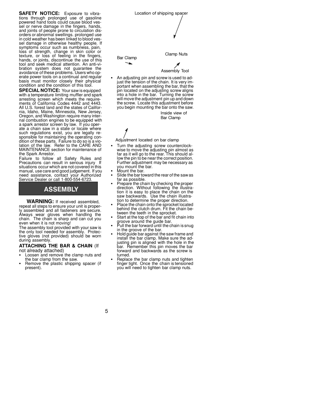 Poulan 2750 operating instructions Attaching the BAR & Chain If, Not already attached 