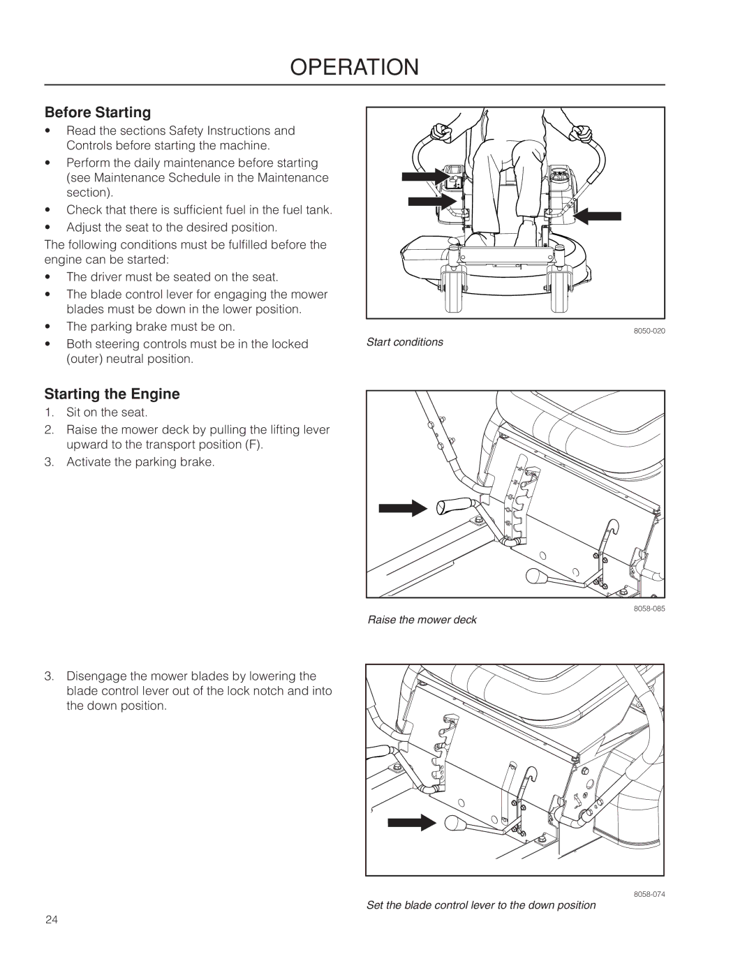 Poulan 301ZX warranty Before Starting, Starting the Engine 