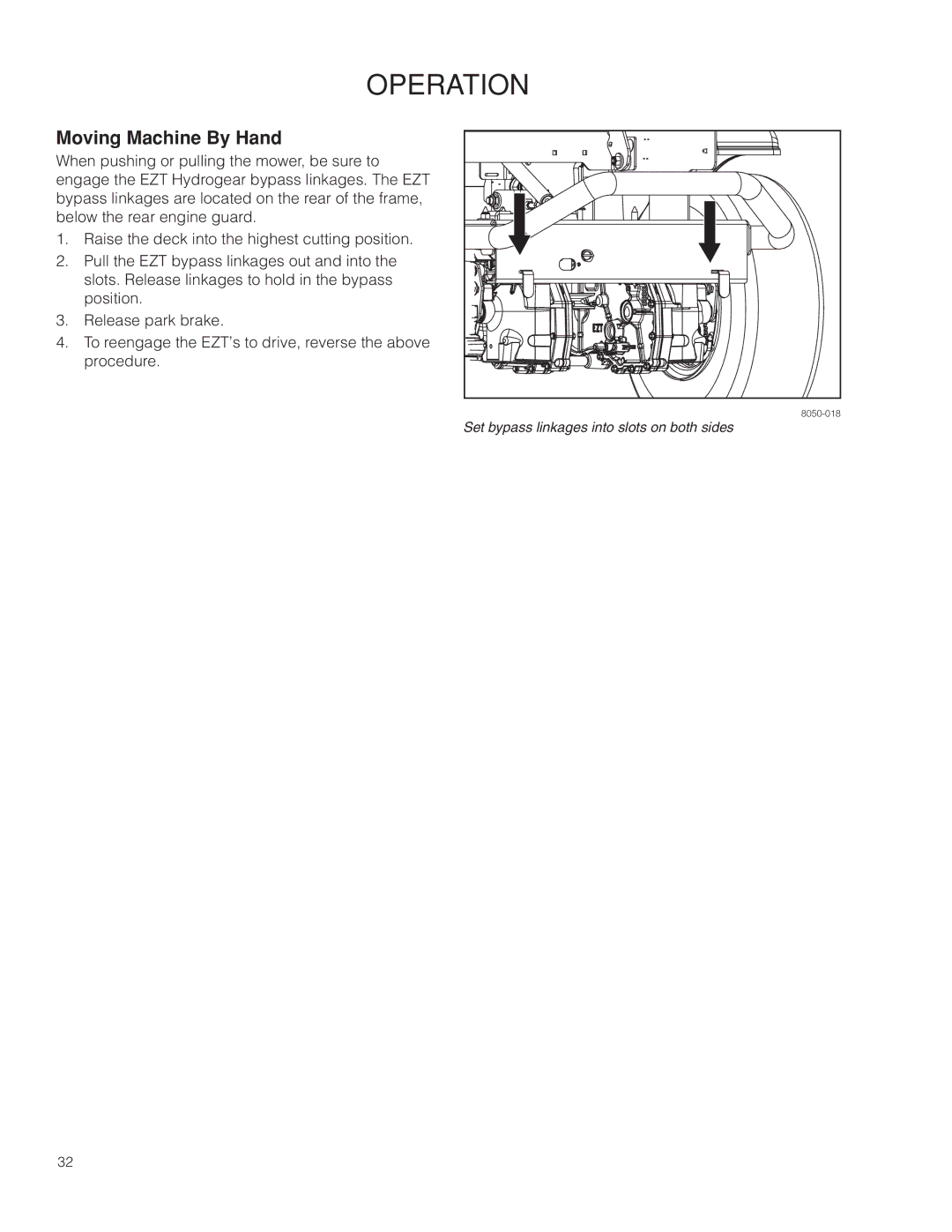 Poulan 301ZX warranty Moving Machine By Hand 