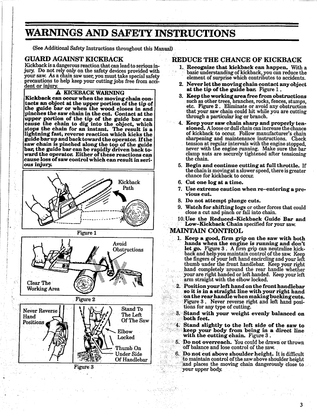 Poulan 305 manual 