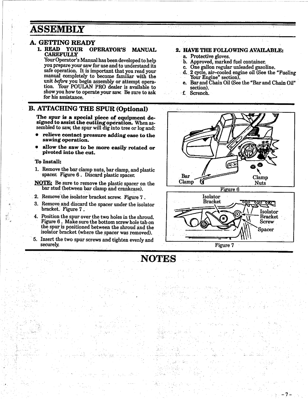 Poulan 305 manual 