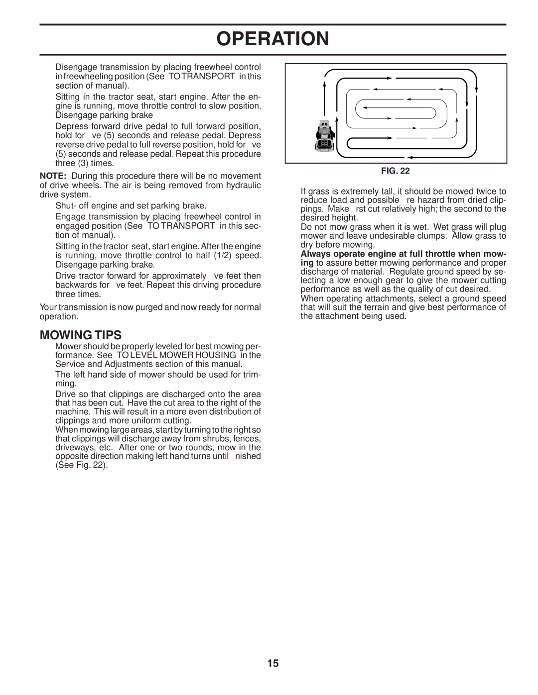 Poulan 96042002900, 404172 manual Mowing Tips 