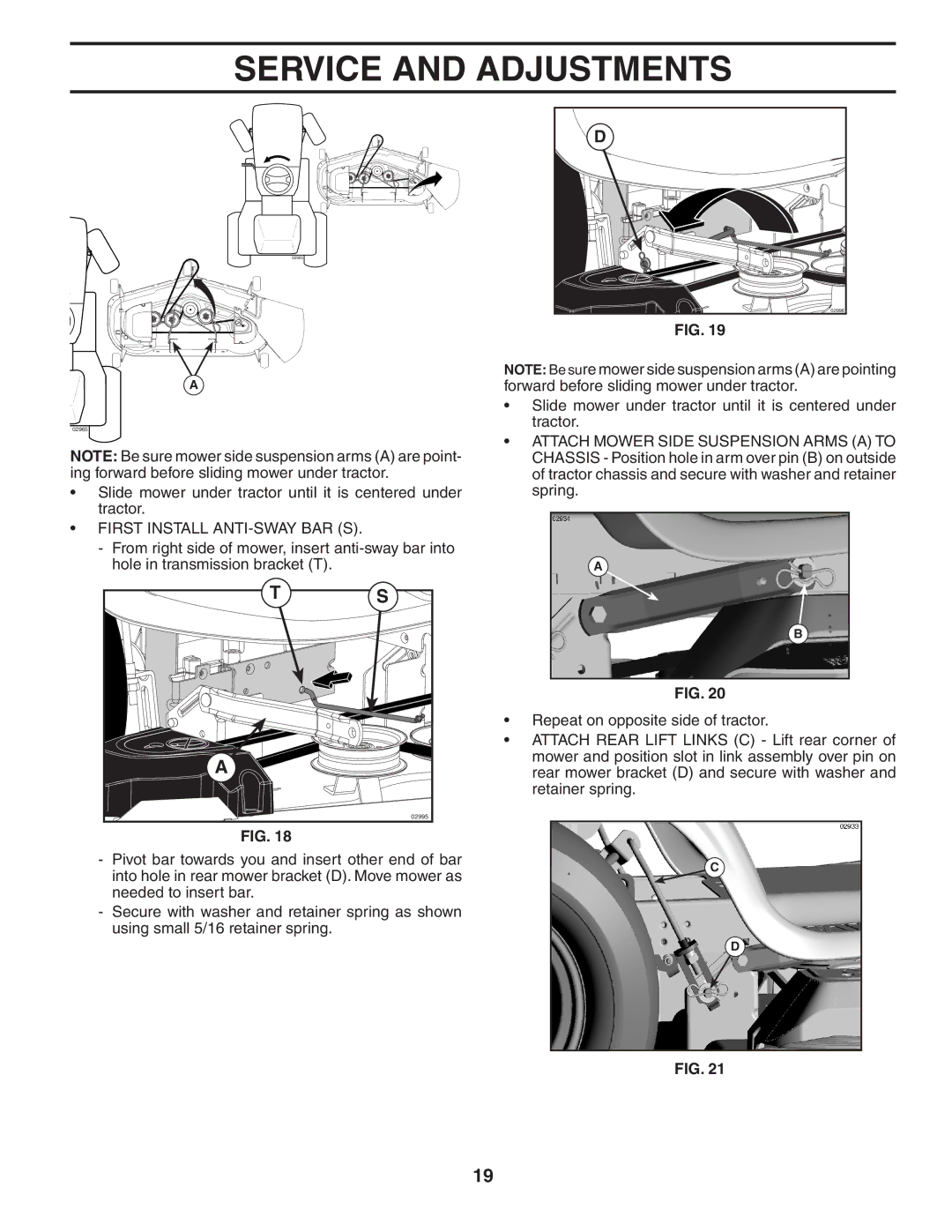 Poulan 960420022, 404402 manual First Install ANTI-SWAY BAR S 